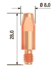 FUBAG Контактный наконечник M6 X 28мм ECU1.2мм/.045 дюйма (10 шт.) в #REGION_NAME_DECLINE_PP# фото