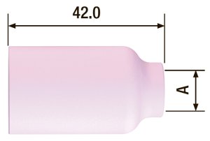 FUBAG Сопло керамическое для газовой линзы №7 ф11 FB TIG 17-18-26 (2 шт.) в Калининграде фото