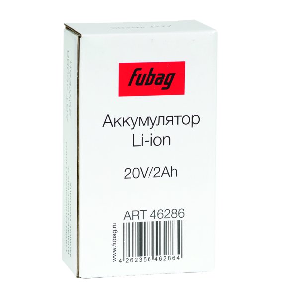 Аккумуляторная батарея FLI5S1P1202 Li-ion к бензиновым газонокосилкам FUBAG с электростартером и минирайдеру (20V/2Ah) в Калининграде фото