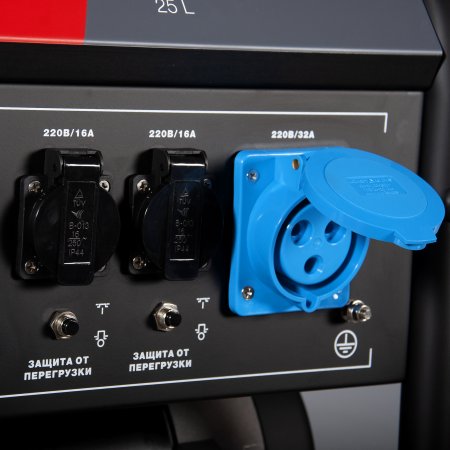 Бензиновый генератор с электростартером и коннектором автоматики FUBAG BS 7500 A ES в Калининграде фото