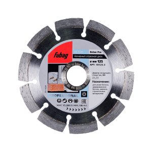 Алмазный отрезной диск FUBAG Beton Pro D125 мм/ 22.2 мм по бетону в Калининграде фото