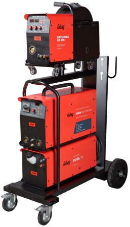 Сварочный полуавтомат INMIG 500T DW SYN + Подающий механизм DRIVE INMIG DW SYN + Шланг-пакет 5 м + Горелка FB 500 3 м + Блок жидкостного охлаждения + Тележка в Калининграде фото