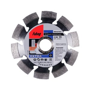 Алмазный отрезной диск FUBAG Universal Extra D125 мм/ 22.2 мм в Калининграде фото